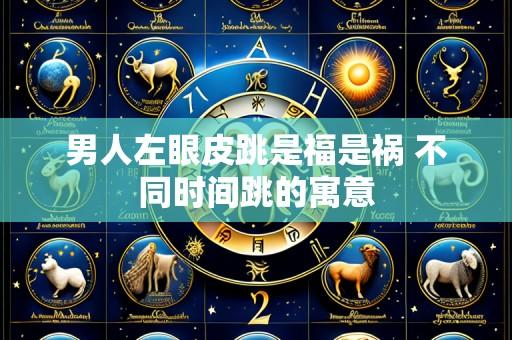 男人左眼皮跳是福是祸 不同时间跳的寓意