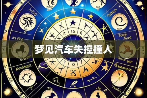 梦见汽车失控撞人
