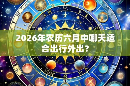 2026年农历六月中哪天适合出行外出？