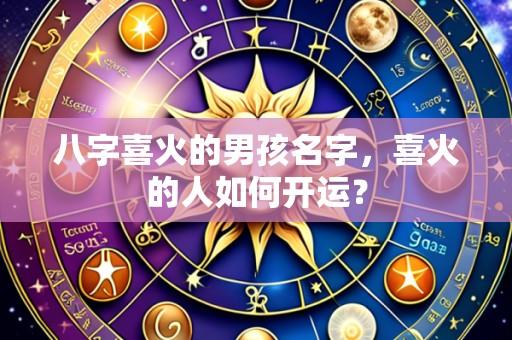 八字喜火的男孩名字，喜火的人如何开运？