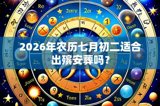 2026年农历七月初二适合出殡安葬吗?
