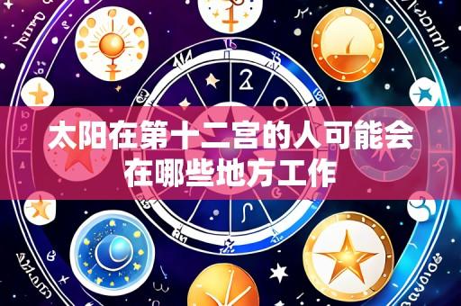 太阳在第十二宫的人可能会在哪些地方工作