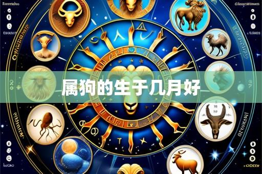 属狗的生于几月好