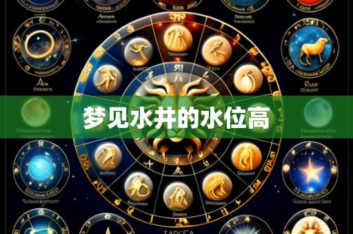 梦见水井的水位高