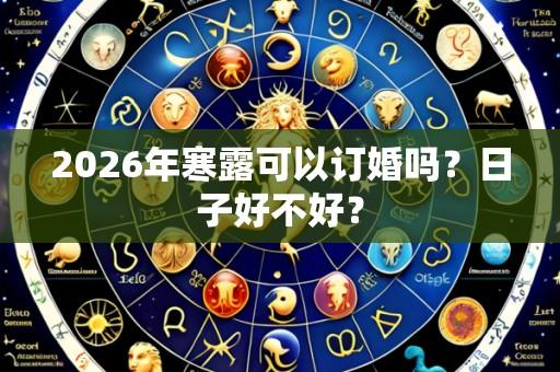 2026年寒露可以订婚吗?日子好不好?