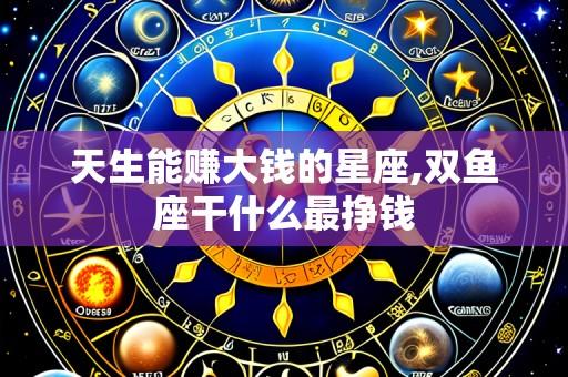 天生能赚大钱的星座,双鱼座干什么最挣钱