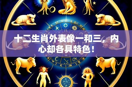 十二生肖外表像一和三,内心却各具特色!