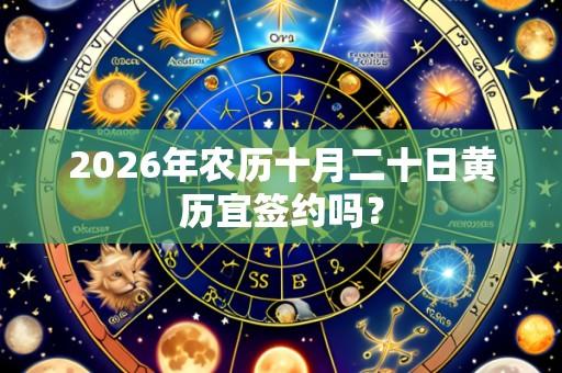 2026年农历十月二十日黄历宜签约吗?