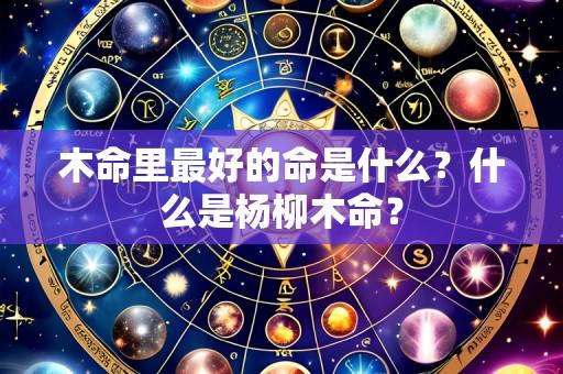 木命里最好的命是什么？什么是杨柳木命？