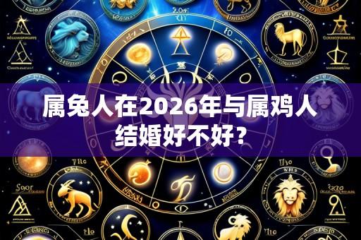 属兔人在2026年与属鸡人结婚好不好?