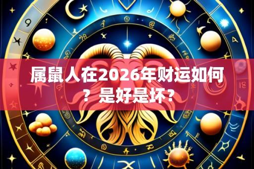 属鼠人在2026年财运如何？是好是坏？
