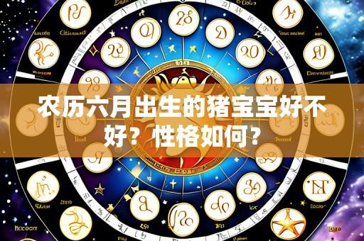 农历六月出生的猪宝宝好不好?性格如何?