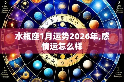 水瓶座1月运势2026年,感情运怎么样