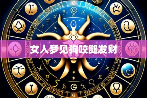 女人梦见狗咬腿发财