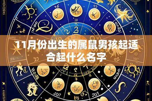 11月份出生的属鼠男孩起适合起什么名字