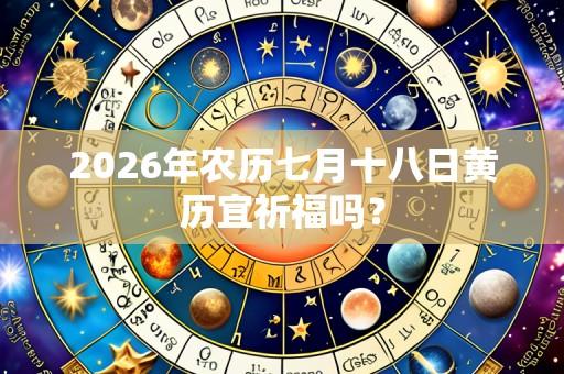 2026年农历七月十八日黄历宜祈福吗?