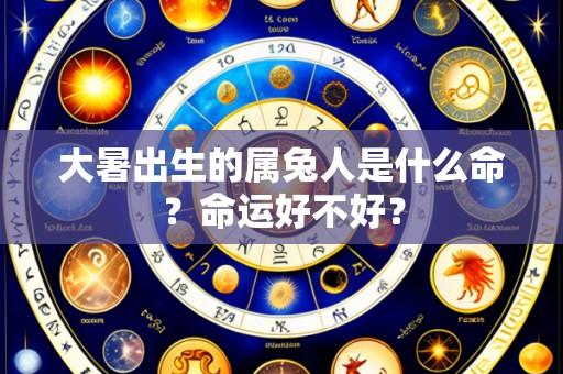 大暑出生的属兔人是什么命?命运好不好?