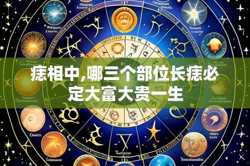 痣相中,哪三个部位长痣必定大富大贵一生