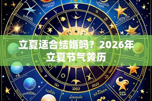 立夏适合结婚吗?2026年立夏节气黄历
