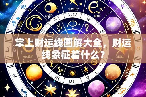掌上财运线图解大全,财运线象征着什么?