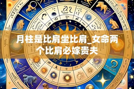 月柱是比肩坐比肩_女命两个比肩必嫁贵夫