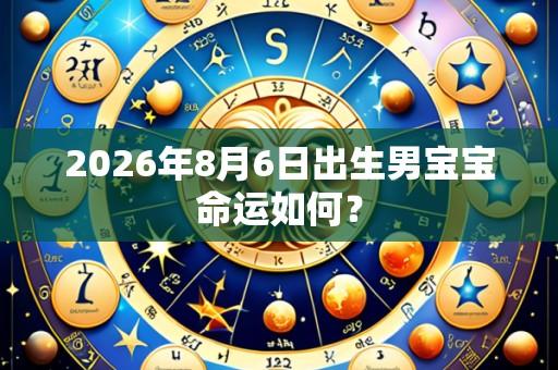 2026年8月6日出生男宝宝命运如何?