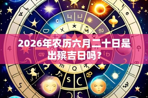 2026年农历六月二十日是出殡吉日吗?