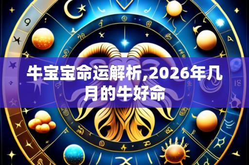 牛宝宝命运解析,2026年几月的牛好命