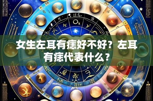 女生左耳有痣好不好?左耳有痣代表什么?