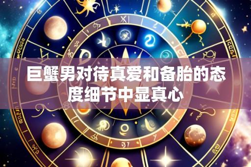 巨蟹男对待真爱和备胎的态度细节中显真心