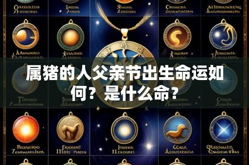 属猪的人父亲节出生命运如何？是什么命？