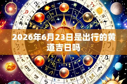 2026年6月23日是出行的黄道吉日吗