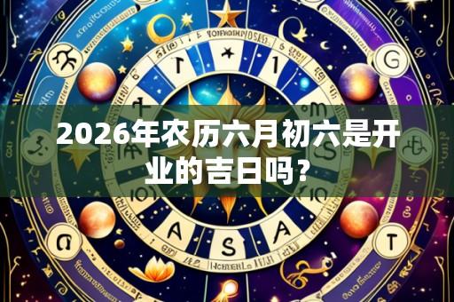 2026年农历六月初六是开业的吉日吗?