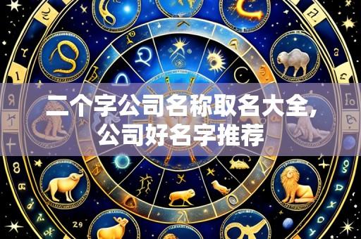 二个字公司名称取名大全,公司好名字推荐