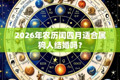 2026年农历闰四月适合属狗人结婚吗？