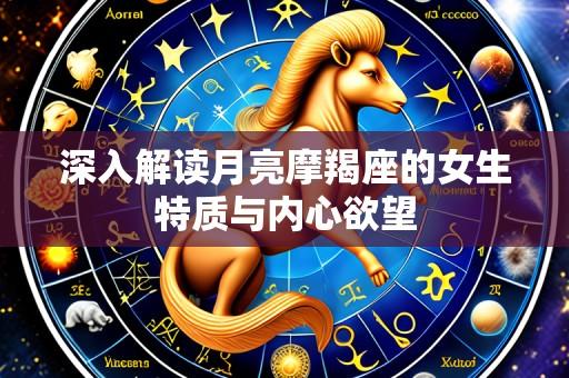深入解读月亮摩羯座的女生特质与内心欲望