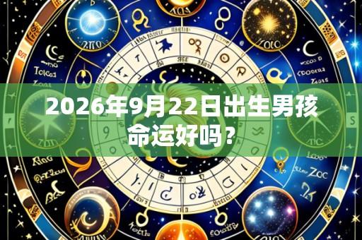 2026年9月22日出生男孩命运好吗?