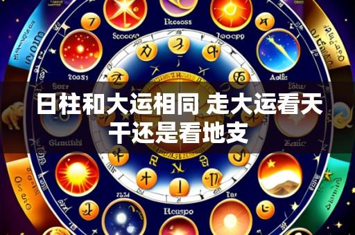 日柱和大运相同 走大运看天干还是看地支