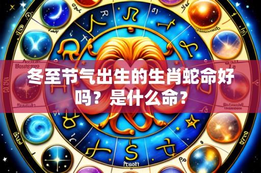 冬至节气出生的生肖蛇命好吗?是什么命?