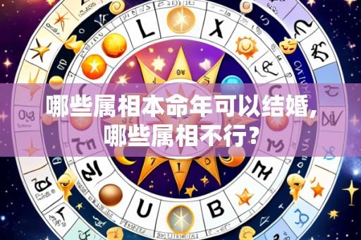 哪些属相本命年可以结婚,哪些属相不行？