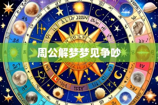 周公解梦梦见争吵