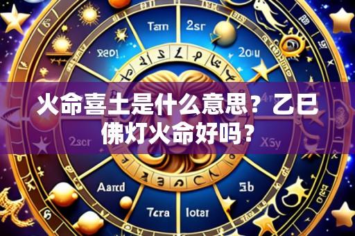 火命喜土是什么意思?乙巳佛灯火命好吗?