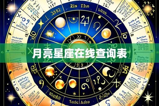 月亮星座在线查询表