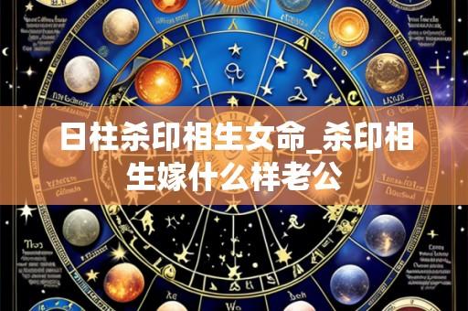 日柱杀印相生女命_杀印相生嫁什么样老公