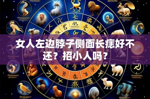 女人左边脖子侧面长痣好不还？招小人吗？