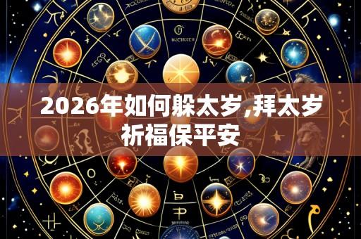 2026年如何躲太岁,拜太岁祈福保平安