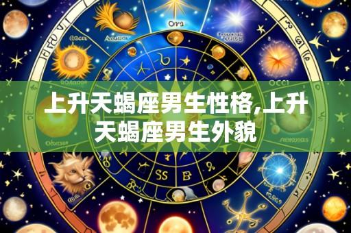 上升天蝎座男生性格,上升天蝎座男生外貌