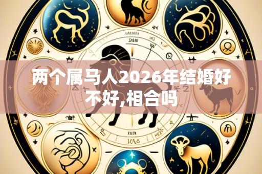 两个属马人2026年结婚好不好,相合吗