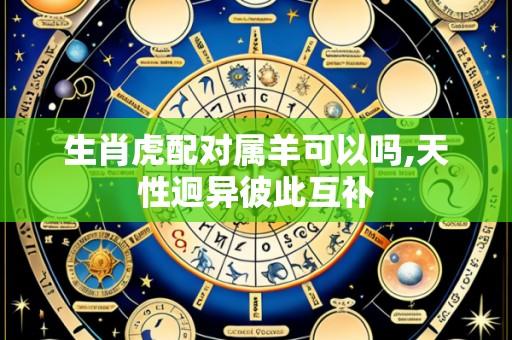 生肖虎配对属羊可以吗,天性迥异彼此互补