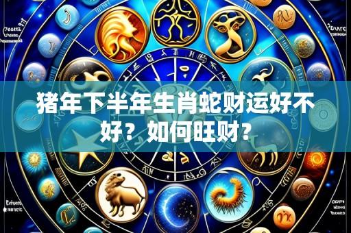 猪年下半年生肖蛇财运好不好?如何旺财?